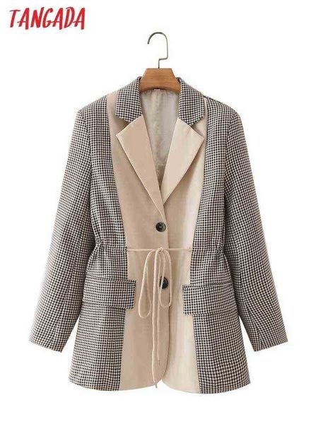 suit tangada women plaid blazer jacket with slash notched collar pocket 2022 fa, White;black
suit tangada women plaid blazer jacket with slash notched collar pocket 2022 fa, White;black