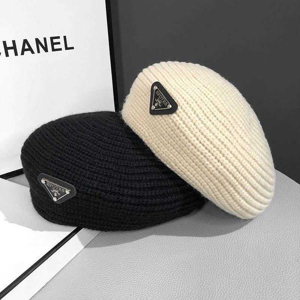 cloches triangle label beret children's autumn and winter new net red knitting painter's hat british versatile pumpkin hat, Blue;gray
cloches triangle label beret children's autumn and winter new net red knitting painter's hat british versatile pumpkin hat, Blue;gray