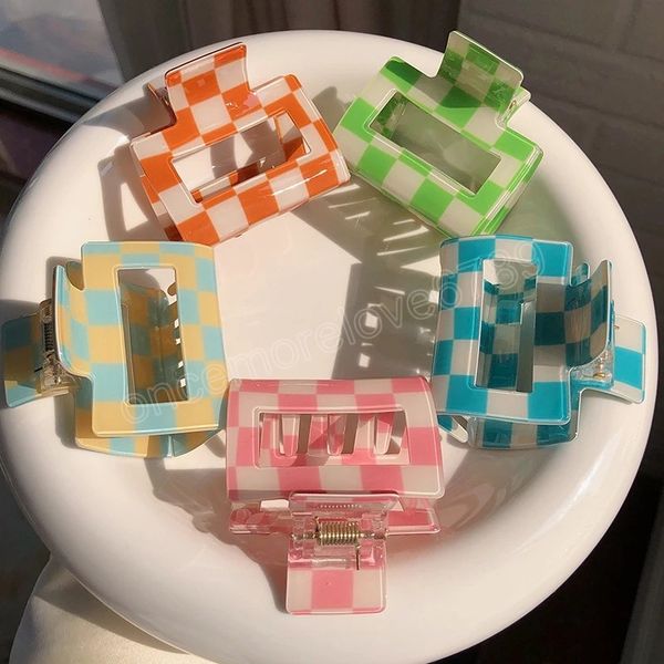 checkerboard grab hair clip hair accessories for women acrylic color plaid hairpin ponytail clips korean girl hair claws, Golden;silver
checkerboard grab hair clip hair accessories for women acrylic color plaid hairpin ponytail clips korean girl hair claws, Golden;silver