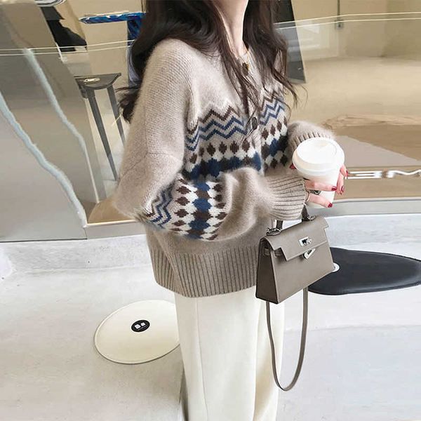 women's sweaters korean sweater women vhals vests spring autumn chic knitted loose casual fashion long sleeve vest sweater j220915, White;black
women's sweaters korean sweater women vhals vests spring autumn chic knitted loose casual fashion long sleeve vest sweater j220915, White;black