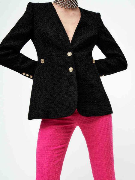casual suit 2021 autumn new female wild v neck black texture singlebreasted slim jacket j220813, White;black
casual suit 2021 autumn new female wild v neck black texture singlebreasted slim jacket j220813, White;black