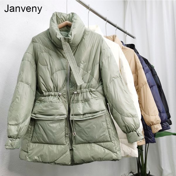 women's down parkas janveny winter women lightweight 90% white duck down coat thick warm long sleeve loose puffer jacket pocket snow pa, Black
women's down parkas janveny winter women lightweight 90% white duck down coat thick warm long sleeve loose puffer jacket pocket snow pa, Black