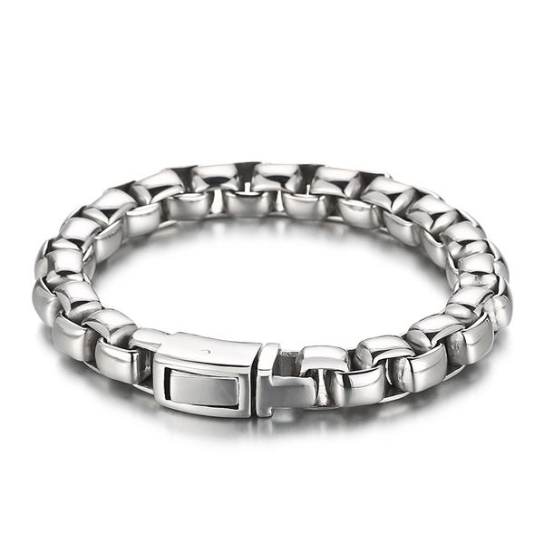 mens bracelet huge square box rolo chain stainless steel bangle hip-hop jewelry for gifts 72g weight 10mm 8.5inch, Black
mens bracelet huge square box rolo chain stainless steel bangle hip-hop jewelry for gifts 72g weight 10mm 8.5inch, Black