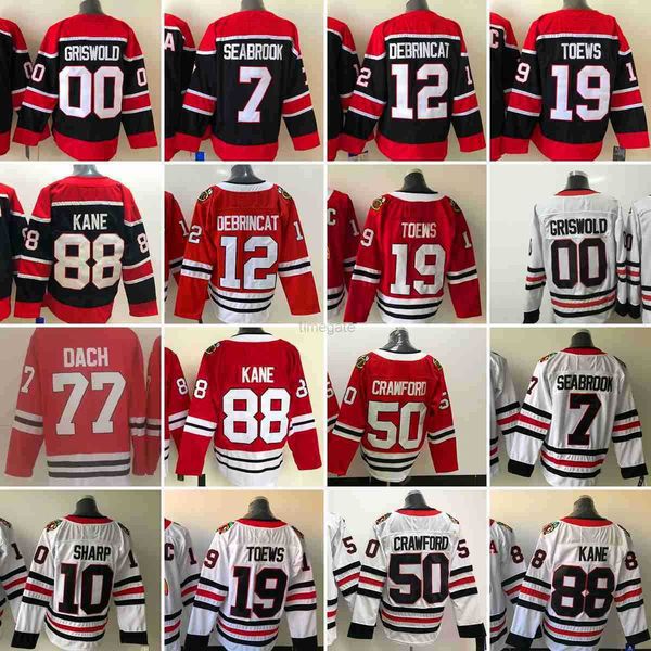 college hockey wears movie ice hockey jerseys stitched 19 jonathan toews 88 patrick kane 00 clark griswold 7 brent seabrook 10 patrick sharp, Black
college hockey wears movie ice hockey jerseys stitched 19 jonathan toews 88 patrick kane 00 clark griswold 7 brent seabrook 10 patrick sharp, Black