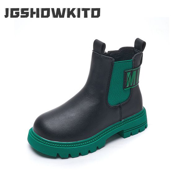 boots girls spring kids fashion breathable leather roundtoe child side zip thick bottom street pu 221125, Black;grey
boots girls spring kids fashion breathable leather roundtoe child side zip thick bottom street pu 221125, Black;grey