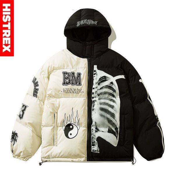 men's down parkas histrex winter jackets hoody men hip hop tai chi skeleton cotton jacket hoodies loose warm coats man padded parka 221, Black
men's down parkas histrex winter jackets hoody men hip hop tai chi skeleton cotton jacket hoodies loose warm coats man padded parka 221, Black