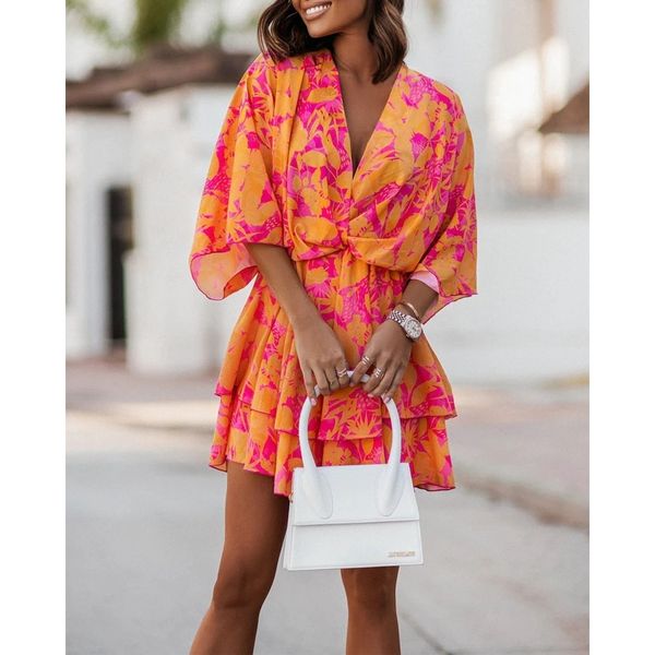 casual dresses summer women plants print twist design casual dress fashion femme batwing sleeve mini dress vacation outfits streetwear rob 2, Black;gray
casual dresses summer women plants print twist design casual dress fashion femme batwing sleeve mini dress vacation outfits streetwear rob 2, Black;gray
