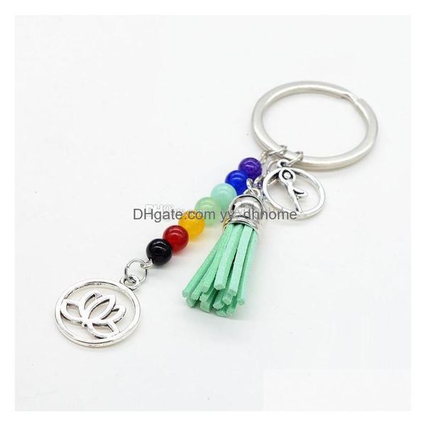 key rings natural stone 7 chakra energy yoga fitness key chain keyring lotus tassel keychain rings for women men drop delivery jewelr dh5ny, Slivery;golden
key rings natural stone 7 chakra energy yoga fitness key chain keyring lotus tassel keychain rings for women men drop delivery jewelr dh5ny, Slivery;golden