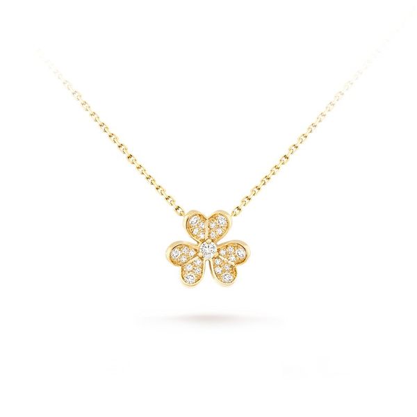 Designer lucky clover necklace cleef diamond heart necklaces Luxury jewelry for women party Christmas gift brand letter-V Frivole series mini gold
Designer lucky clover necklace cleef diamond heart necklaces Luxury jewelry for women party Christmas gift brand letter-V Frivole series mini gold