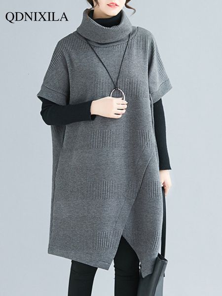 casual dresses autumnwinter large women's dress loose lrregular high collar underlay dress women's sweater asymmetrical loose pull, Black;gray
casual dresses autumnwinter large women's dress loose lrregular high collar underlay dress women's sweater asymmetrical loose pull, Black;gray