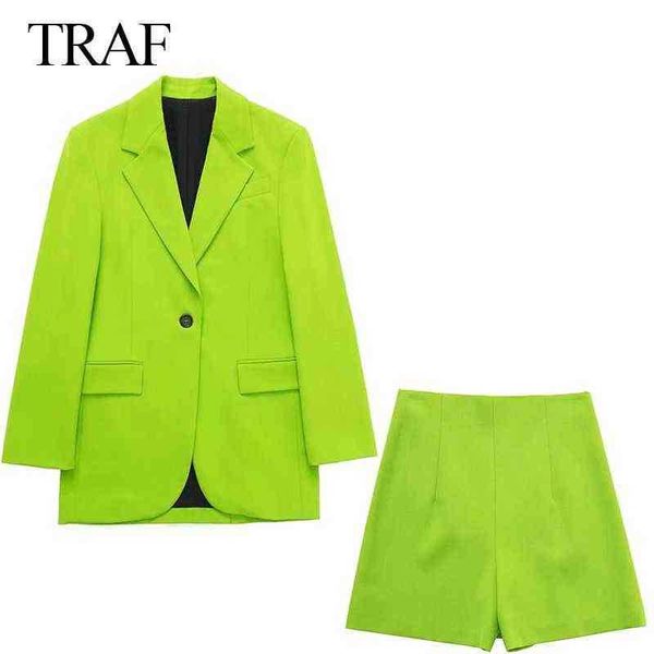 suit trafza women green oversized jacket elegant office blazer suit shorts suit, White;black
suit trafza women green oversized jacket elegant office blazer suit shorts suit, White;black