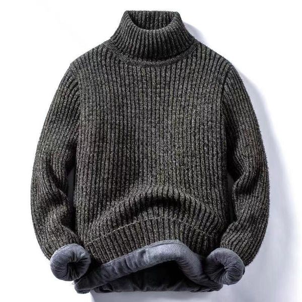 Sweater men' plush thickened high collar autumn and winter junior high school students' knitting young children, Black
Sweater men' plush thickened high collar autumn and winter junior high school students' knitting young children, Black