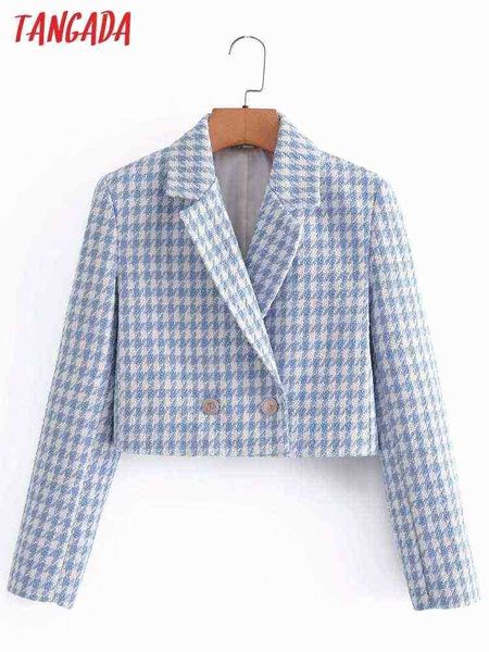 suit tangada women 2022 blue tweed blazer female long sleeves elegant jacket la, White;black
suit tangada women 2022 blue tweed blazer female long sleeves elegant jacket la, White;black