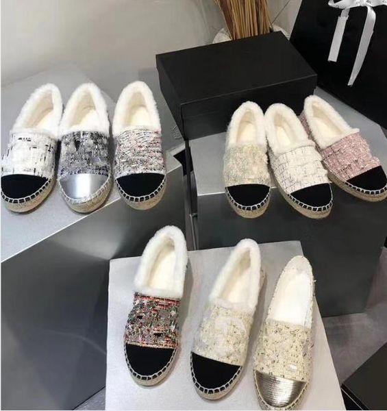 designer straw-woven lamb wool loafers shoes women keep warm plush furry luxurious non-slip flat soles ladies casual holiday slackers canvas, Black
designer straw-woven lamb wool loafers shoes women keep warm plush furry luxurious non-slip flat soles ladies casual holiday slackers canvas, Black