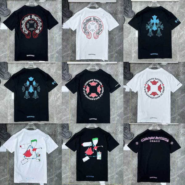 fashion women's luxury t shirt ch brand tees men women sanskrit letter sweatshirts short sleeve horseshoe designer couple t-shirts cro, White
fashion women's luxury t shirt ch brand tees men women sanskrit letter sweatshirts short sleeve horseshoe designer couple t-shirts cro, White