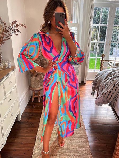 casual dresses summer fashion print dress vneck lantern sleeve laceup slit dress club party women's dress office lady dresses for women, Black;gray
casual dresses summer fashion print dress vneck lantern sleeve laceup slit dress club party women's dress office lady dresses for women, Black;gray