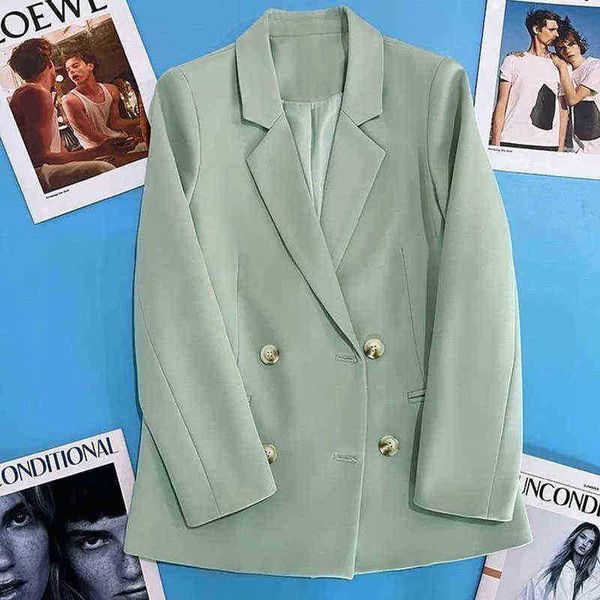 2022 new green women blazers spring autumn office lady double breasted blazer jackets for women solid casual suit jacket j220813, White;black
2022 new green women blazers spring autumn office lady double breasted blazer jackets for women solid casual suit jacket j220813, White;black
