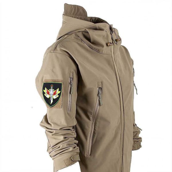 outdoor assault clothing men's autumn winter fleece jacket waterproof warm camouflage mountaineering tactics, Black;brown
outdoor assault clothing men's autumn winter fleece jacket waterproof warm camouflage mountaineering tactics, Black;brown