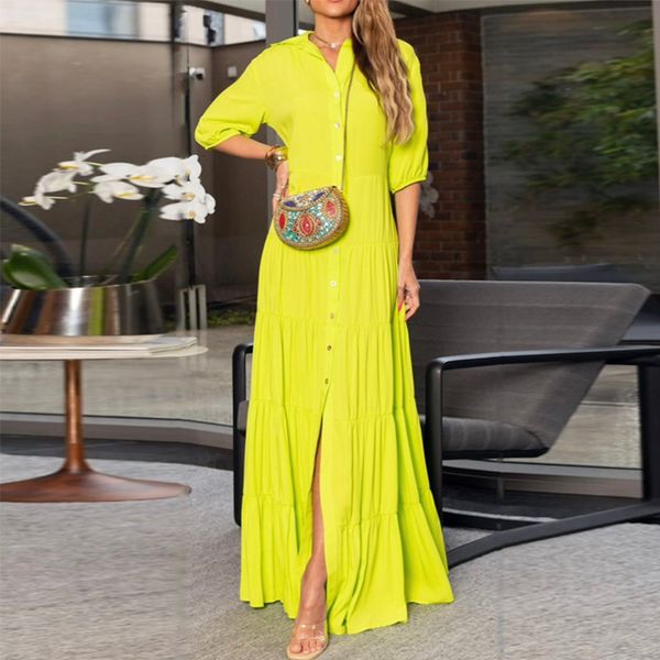 casual dresses ellafads women maxi dress fashion casual lapel half sleeve single row button pleated cardigan shirt dresses high streetwear 2, Black;gray
casual dresses ellafads women maxi dress fashion casual lapel half sleeve single row button pleated cardigan shirt dresses high streetwear 2, Black;gray