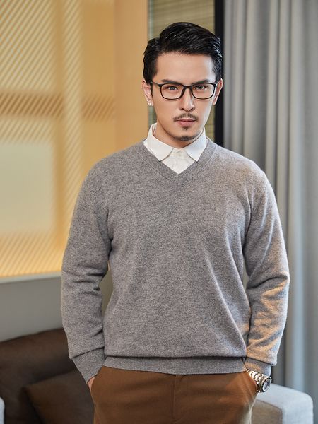 men's sweaters lhzsyy men jumpers 100 pure merino wool knitted sweaters winter fashion vneck standard pullovers woolen male 221128, White;black
men's sweaters lhzsyy men jumpers 100 pure merino wool knitted sweaters winter fashion vneck standard pullovers woolen male 221128, White;black