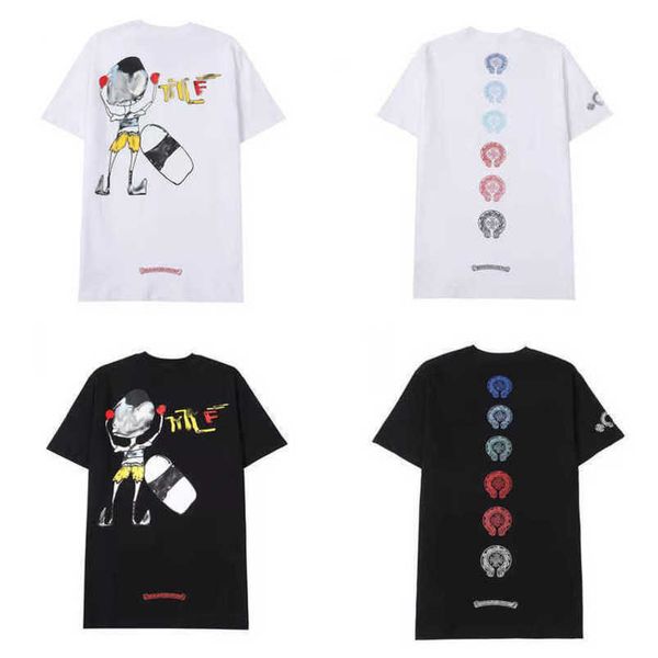 men's fashion luxury t shirt ch brand tees men women sanskrit letter short sleeve horseshoe couple t-shirts designer polos tshirts cro, White;black
men's fashion luxury t shirt ch brand tees men women sanskrit letter short sleeve horseshoe couple t-shirts designer polos tshirts cro, White;black