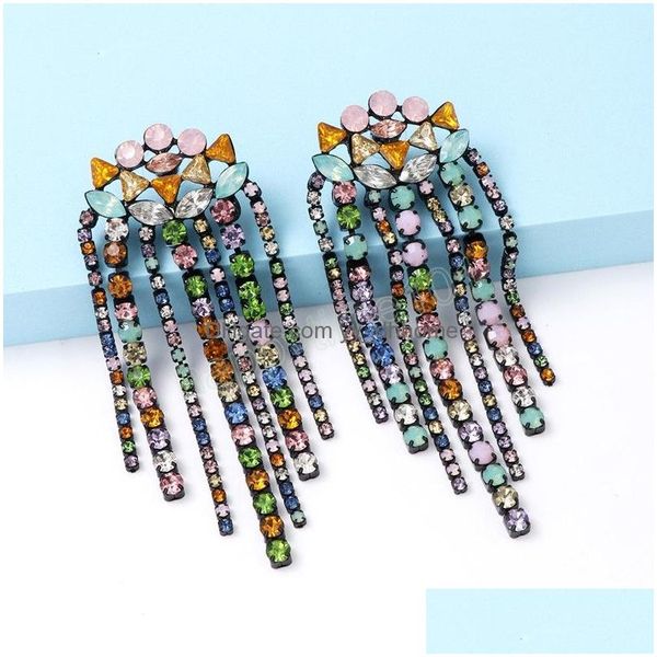 dangle chandelier vintage colorf rhinestone tassl dangle earrings for women sparkling crystal drop party jewelry xmas gift delivery dhqn4, Silver
dangle chandelier vintage colorf rhinestone tassl dangle earrings for women sparkling crystal drop party jewelry xmas gift delivery dhqn4, Silver