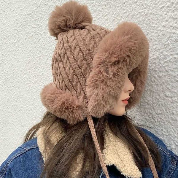 cloches new lei feng hat warm keeping knitted hat women's northeast winter outdoor riding windproof ear protection one piece plush thic, Blue;gray
cloches new lei feng hat warm keeping knitted hat women's northeast winter outdoor riding windproof ear protection one piece plush thic, Blue;gray