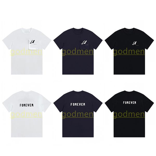 men womens designer t shirt mens fashion brand casual tees couples short sleeve with pocket size xs, White;black
