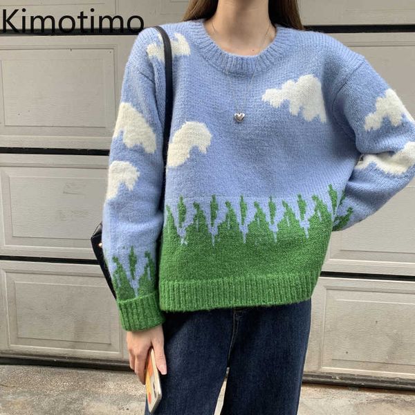women's sweaters kimotimo sweater women 2020 autumn oversized blue sweaters cloud knitted jumper femme kawaii ulzzang harajuku korean c, White;black
women's sweaters kimotimo sweater women 2020 autumn oversized blue sweaters cloud knitted jumper femme kawaii ulzzang harajuku korean c, White;black