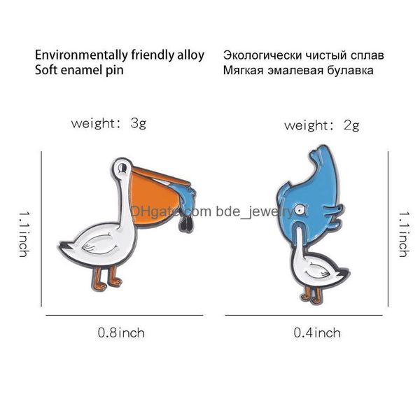 pins brooches creative animal white goose eat fish brooches for women cartoon cute couple enamel paint lapel pins funny badges deni dhwmc, Gray
pins brooches creative animal white goose eat fish brooches for women cartoon cute couple enamel paint lapel pins funny badges deni dhwmc, Gray