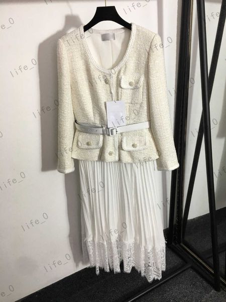 fashion womens dress v-neck pearl button lace-up panel lace slim dresses pleated soft lined high waist long sleeve designer dresses, Black;gray
fashion womens dress v-neck pearl button lace-up panel lace slim dresses pleated soft lined high waist long sleeve designer dresses, Black;gray