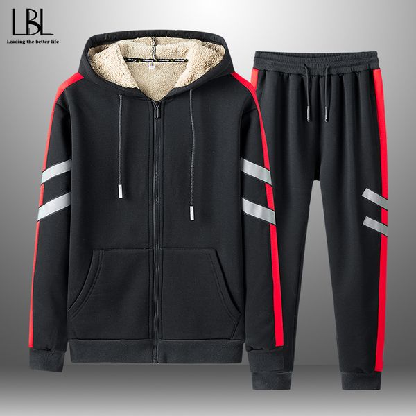 mens tracksuits thicken fleece warm set male casual jogger tracksuit hooded jacket pants 2pc sets man sportswear sport suit clothing 221128, Gray
mens tracksuits thicken fleece warm set male casual jogger tracksuit hooded jacket pants 2pc sets man sportswear sport suit clothing 221128, Gray