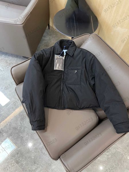 womens down parkas puffer coat lapel profile triangle logo decorated pocket short winter coats custom nylon fabric white eiderdown stuffed j, Black
womens down parkas puffer coat lapel profile triangle logo decorated pocket short winter coats custom nylon fabric white eiderdown stuffed j, Black