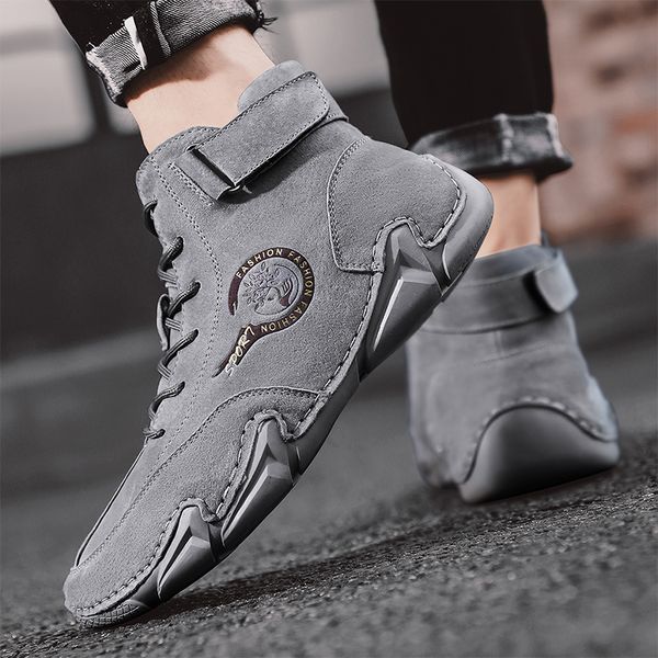 boots 2023 men sneakers breathable leather outdoor boots soft comfortable laceup ankle boots outdoor winter solid colors casual shoes 221128, Black
boots 2023 men sneakers breathable leather outdoor boots soft comfortable laceup ankle boots outdoor winter solid colors casual shoes 221128, Black