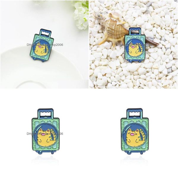pins brooches cartoon cat pattern suitcase alloy brooch for girls fashion creative animal trolley box shape badge jewelry denim shi dhms6, Gray
pins brooches cartoon cat pattern suitcase alloy brooch for girls fashion creative animal trolley box shape badge jewelry denim shi dhms6, Gray