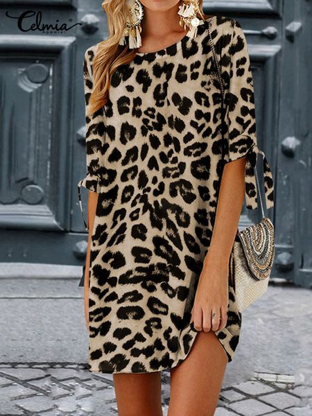 casual dresses celmia leopard print mini dress women summer bohemian beach dress half sleeve o neck casual loose streetwear sundress 221126, Black;gray
casual dresses celmia leopard print mini dress women summer bohemian beach dress half sleeve o neck casual loose streetwear sundress 221126, Black;gray