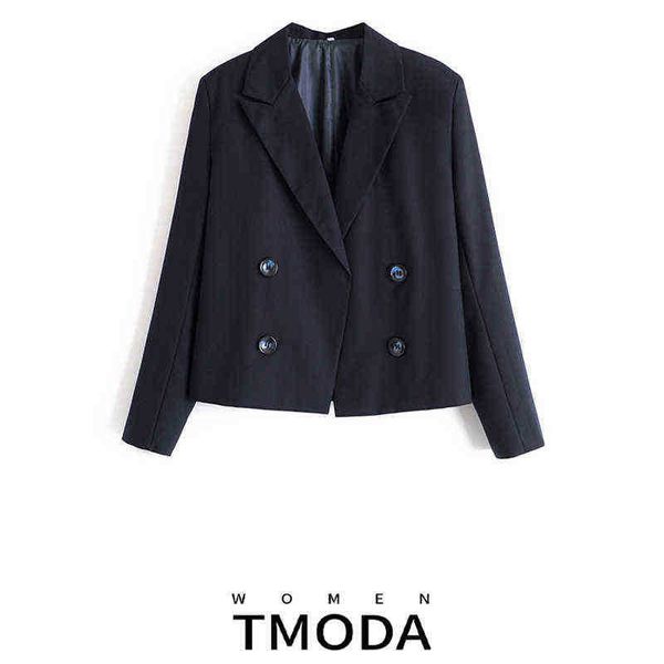 suit tmoda587 women 2022 fashion double breasted cropped navy blazer jacket vin, White;black
suit tmoda587 women 2022 fashion double breasted cropped navy blazer jacket vin, White;black