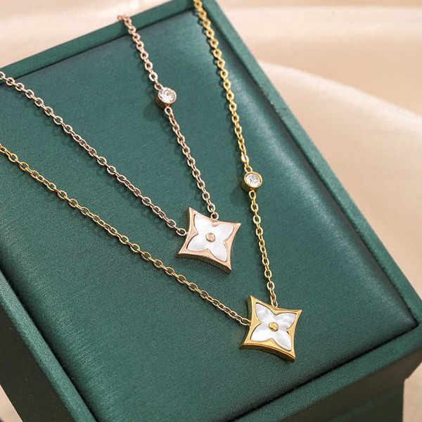 pendant necklaces colorful all over titanium steel pendant female collarbone chain shell temperament four leaf grass necklace with diamond, Silver
pendant necklaces colorful all over titanium steel pendant female collarbone chain shell temperament four leaf grass necklace with diamond, Silver