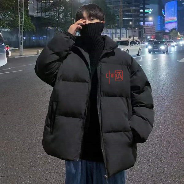 cotton clothing men's winter thickened tide ins hong kong style stand up collar large size jacket, Black
cotton clothing men's winter thickened tide ins hong kong style stand up collar large size jacket, Black