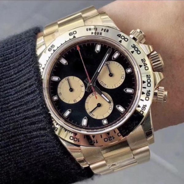 st9 men's automatic mechanical watch luxury designer 40mm sapphire black dial ceramic bezel small dial full work envio gratuito wristwa, Slivery;brown
st9 men's automatic mechanical watch luxury designer 40mm sapphire black dial ceramic bezel small dial full work envio gratuito wristwa, Slivery;brown