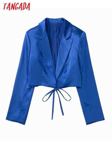 suit tangada women satin crop blazer coat vintage 2022 fashion female casual ch, White;black
suit tangada women satin crop blazer coat vintage 2022 fashion female casual ch, White;black
