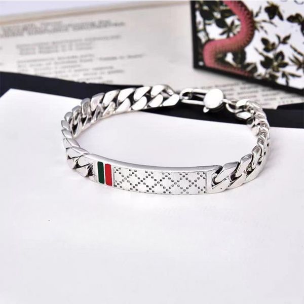 fashion 925 silver bracelets mens cuban chain bracelet designer charm women men bangle 18cm 20cm 22cm vintage style couple jewelry hip hop b, Golden;silver
fashion 925 silver bracelets mens cuban chain bracelet designer charm women men bangle 18cm 20cm 22cm vintage style couple jewelry hip hop b, Golden;silver