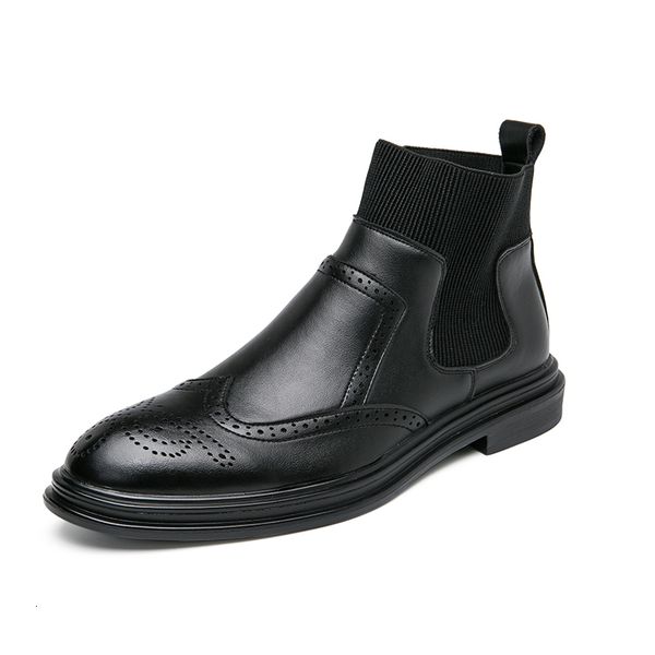 boots jumpmore korean retro brogue boots men high shoes men's leather ankle boots casual fashion men shoes size 3844 221128, Black
boots jumpmore korean retro brogue boots men high shoes men's leather ankle boots casual fashion men shoes size 3844 221128, Black