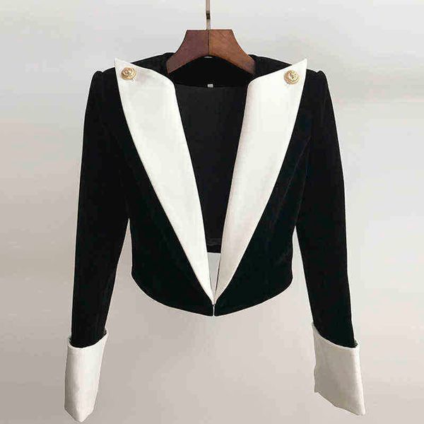 suit high street 2022 stylish designer jacket women lion buttons color b, White;black
suit high street 2022 stylish designer jacket women lion buttons color b, White;black