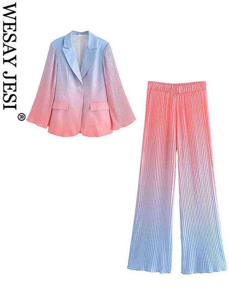 suit wesay jesi chic pleated loose sleeves wide blowjob pants women clothes two, White;black
suit wesay jesi chic pleated loose sleeves wide blowjob pants women clothes two, White;black