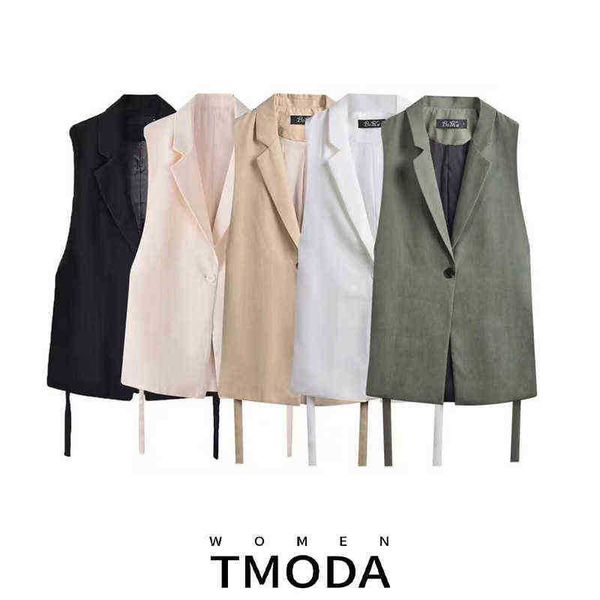 suit tmoda2173 2022 autumn women fashion solid side slit onebutton vest vintage, White;black
suit tmoda2173 2022 autumn women fashion solid side slit onebutton vest vintage, White;black