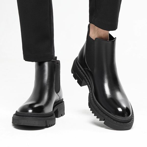 boots brand designer men casual business wedding formal dress boots original leather shoes cowboy platform boot ankle botas 221128, Black
boots brand designer men casual business wedding formal dress boots original leather shoes cowboy platform boot ankle botas 221128, Black