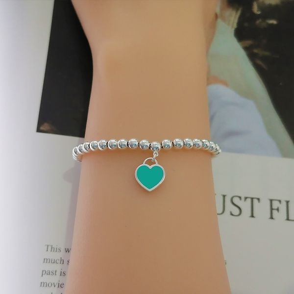 classic heart beaded bracelets women couple round balls silver strands chain bracelet for girlfriend original blue box return tif gifts fash, Black
classic heart beaded bracelets women couple round balls silver strands chain bracelet for girlfriend original blue box return tif gifts fash, Black