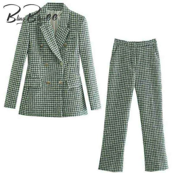 blingblingee 2022 autumn winter woman met suits thick green slim blazers ankle pants casual tweed wool jacket 2 piece sets j220813, White;black
blingblingee 2022 autumn winter woman met suits thick green slim blazers ankle pants casual tweed wool jacket 2 piece sets j220813, White;black