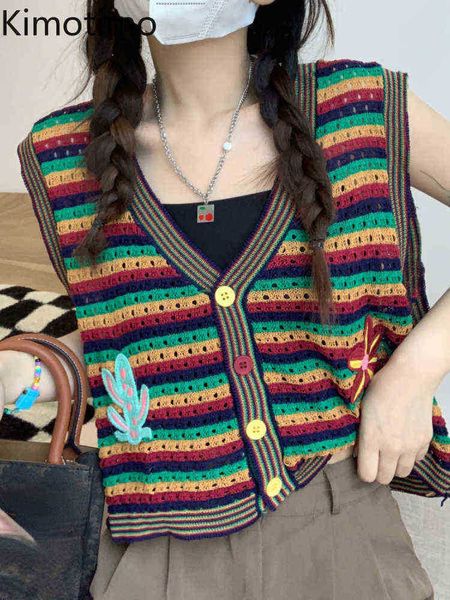 women's sweaters kimotimo colorblock embroidery sleeveless knitted vest women vhals single breasted vest korean summer wear sweater ins, White;black
women's sweaters kimotimo colorblock embroidery sleeveless knitted vest women vhals single breasted vest korean summer wear sweater ins, White;black